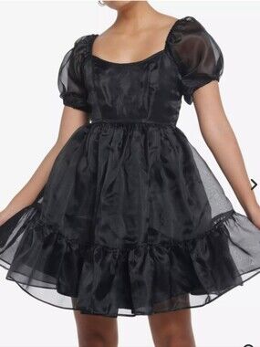 open lace back dress Pink Chiffon Tiered A-line Sweetheart Prom Dress, MP980